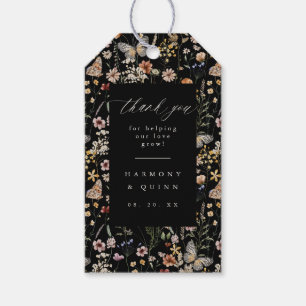 Melancholische Blumen-Wildblumen-Hängende Geschenk Geschenkanhänger