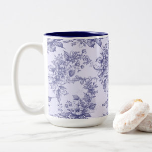 Melancholische Eleganz und vintage Charme Zweifarbige Tasse