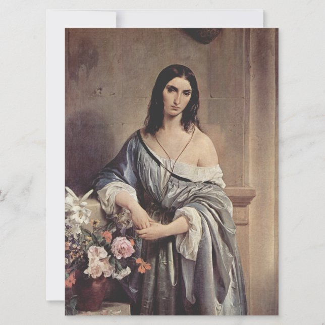 Melancholische Gedanken (von Francesco Hayez) Karte (Vorderseite)