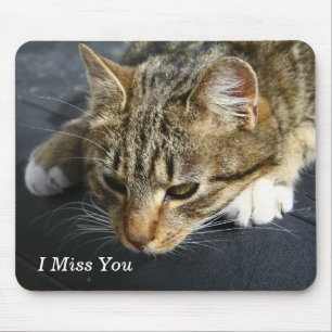 [Melancholische Katze] du fehlst mir Mousepad