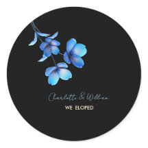 Melancholische Schwarz & Blau Florale Wir Haben Un