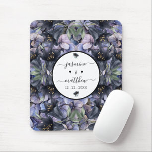 Melancholische schwarze Blumen Hochzeit Namen des  Mousepad