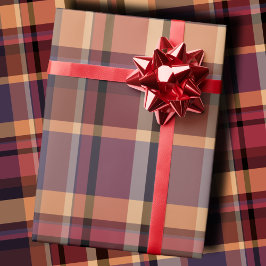 Melancholische übergroße Herbstsonnenuntergangs-Ka Geschenkpapier