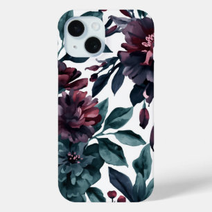 Melancholische Wasserfarben-Botanik-Blüten Floral Case-Mate iPhone Hülle
