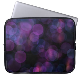 Melancholisches Lila Rosa Bokeh Abstract Laptop Hü Laptopschutzhülle
