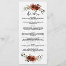 Melancholisches Terrakotta-Boho-Blumenmuster