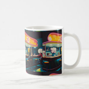 Melancholy Diner spät Kaffeetasse