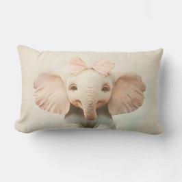 Melancholy Elephant - Melancholischer Elefant Lendenkissen