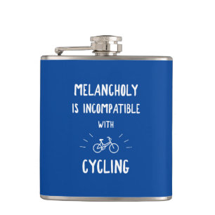 Melancholy ist mit dem Radfahren nicht kompatibel Flachmann