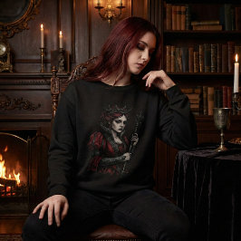Melancholy Queen Gothic Dark Fantasy Portrait Sweatshirt