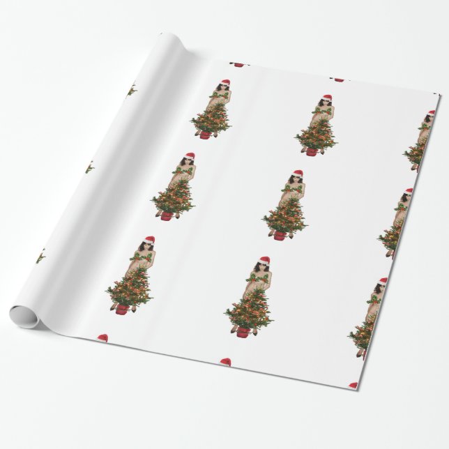 MELANIA, der Weihnachtsmann Geschenkpapier (Ungerollt)