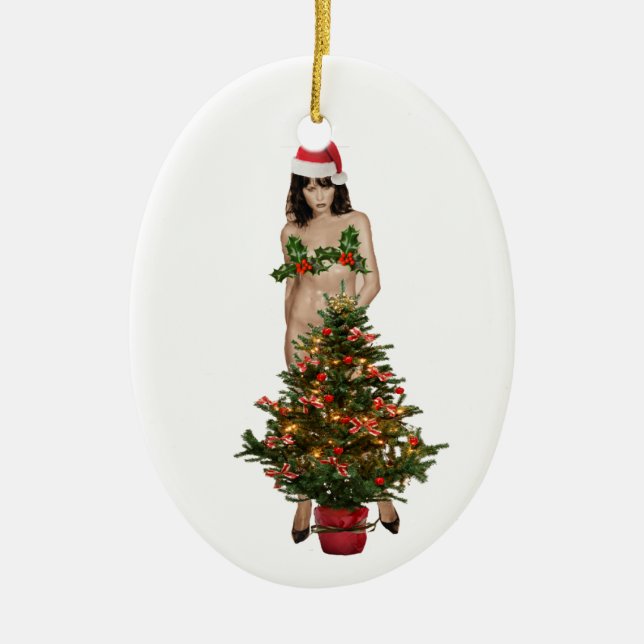 MELANIA, der Weihnachtsmann Keramikornament (Vorne)