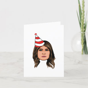 MELANIA TRUMP BIRTHDAY KARTE