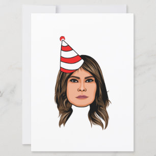 MELANIA TRUMP BIRTHDAY KARTE