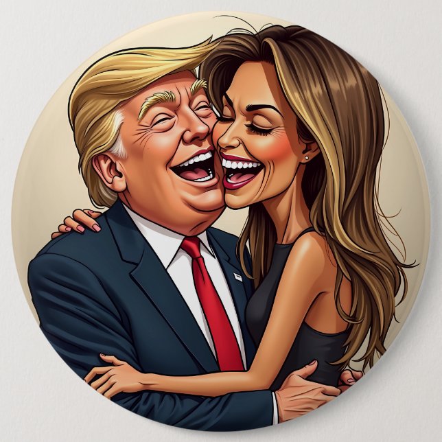 Melania Trump Donald Trump Button (Vorderseite)