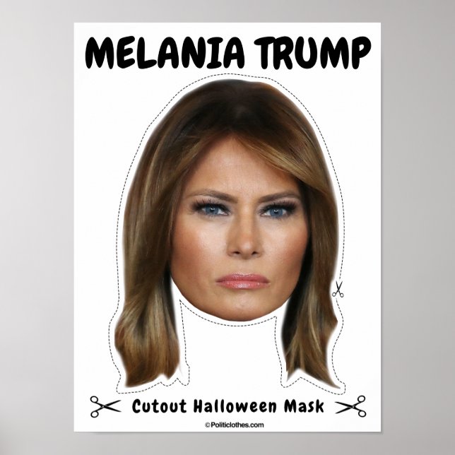 Melania Trump Halloween Mask Poster (Vorne)