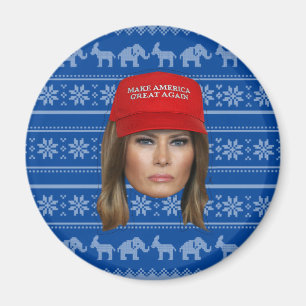 Melania Trump MAGA Weihnachten Magnet