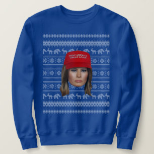Melania Trump MAGA Weihnachten Sweatshirt