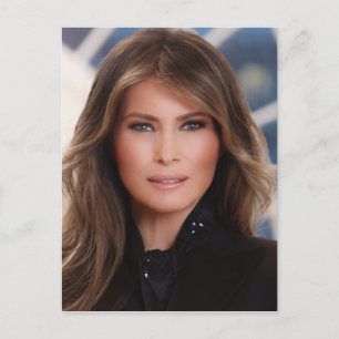 Melania Trump Offizielles Foto im Weißen Haus Postkarte