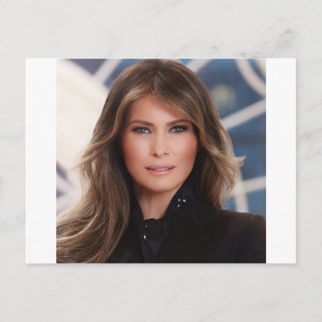 Melania Trump Offizielles Foto im Weißen Haus Postkarte (Vorderseite)