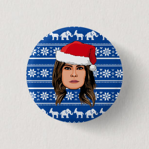 MELANIA TRUMP Weihnachten Button