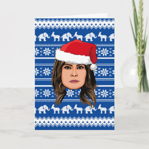 MELANIA TRUMP Weihnachten Karte