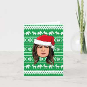 MELANIA TRUMP Weihnachten Karte
