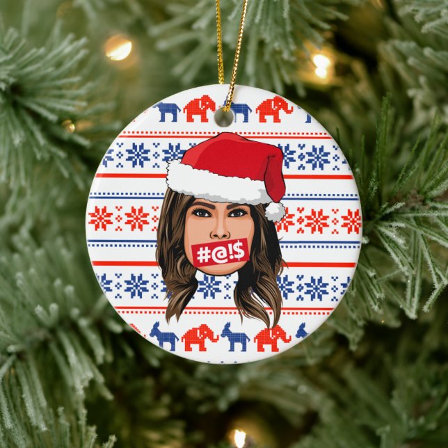 MELANIA TRUMP Weihnachten Keramik Ornament (Baum)