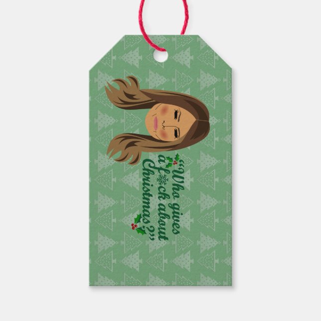 Melania Trump Who Gibt F*ck Über Weihnachten Geschenkanhänger (Vorderseite)