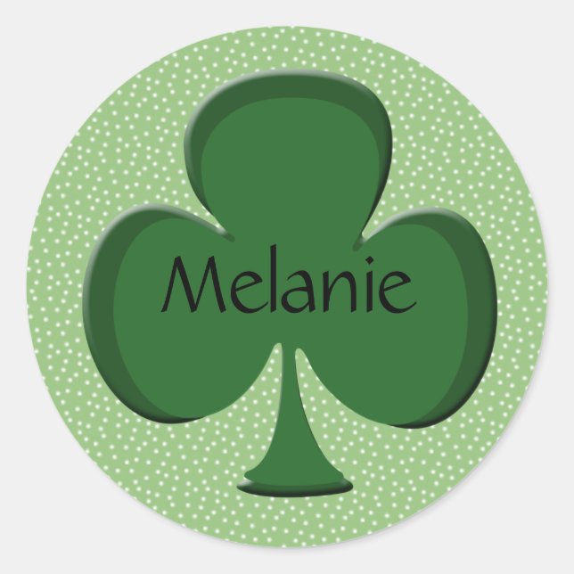 Melanie Kleeblatt Stickers (Vorderseite)