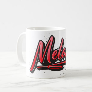 Melanie red Heart Graffiti Tasse Kaffeetasse