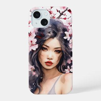 Melanie Sakura Cherry Blossom Girl iPhone 15 Hülle
