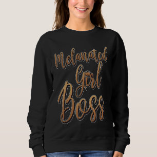 Melanierte Mädchen Toll Afroamerikanisch Schwarze  Sweatshirt
