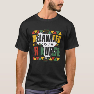 Melanierte Notfallkrankenschwester Schwarze Geschi T-Shirt