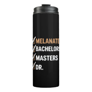 Melanierte Promotion Abschluss PhD EDD Bachelor Thermosbecher