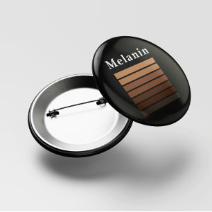 Melanin African American Black History Montag Button