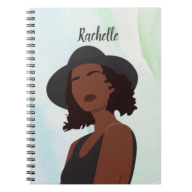 Melanin African American Queen Notebook Notizblock (Vorderseite)