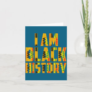 Melanin afrikanische Wurzeln Black History Month K Karte