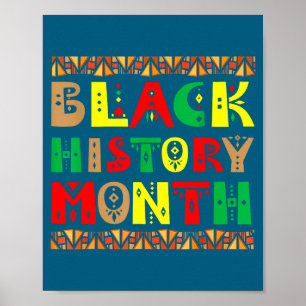 Melanin afrikanische Wurzeln Black History Month K Poster
