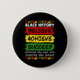 Melanin Afrikanischer Schwarzer Geschichtsmonat Gl Button