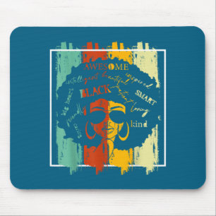Melanin Afro-Afroamerikanischer Schwarzer Geschich Mousepad