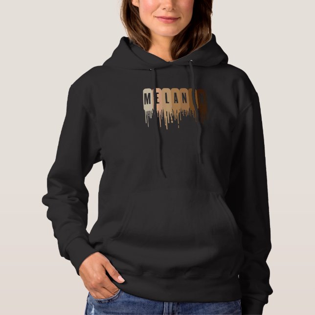 Melanin Afro Black African Black Pride Hoodie (Vorderseite)
