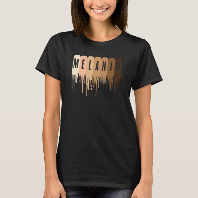 Melanin Afro Black African Black Pride T-Shirt (Vorderseite)