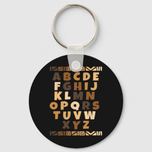 Melanin Alphabet Black History Month Blm Lehrer  Schlüsselanhänger