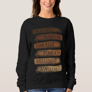 Melanin American Black History Mona Women Sweatshirt