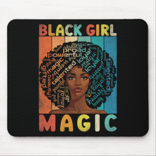 Melanin Black Girl Magic Afro Gifts Melanin Geschi Mousepad