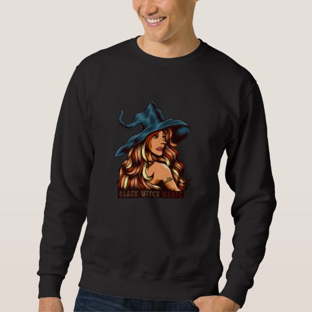 Melanin Black Hexe Magic African American Black H Sweatshirt (Vorderseite)