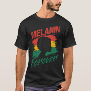 Melanin Black History Forever Dressur Pferd Reiten T-Shirt