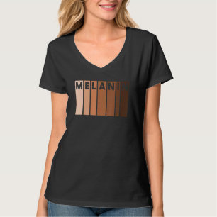 Melanin Black Pride Afro Queen King African Americ T-Shirt