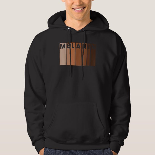Melanin Black Pride Afro Queen King Gifts African  Hoodie (Vorderseite)